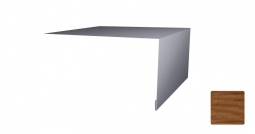 Планка откосная простая Первая Кровельная 75х200 (декоративно-полимерное покрытие) 3м под дуб 3D