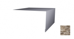 Планка откосная простая Первая Кровельная 50х100 (декоративно-полимерное покрытие) 2м камень