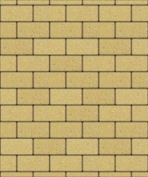 Тротуарная плитка Поревит Прямоугольник Желтый, 60 мм 100х200