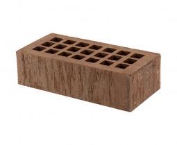 Кирпич лицевой керамический «Темно-коричневый» «Скала Азмаз» торкретированный пустотелый утолщенный