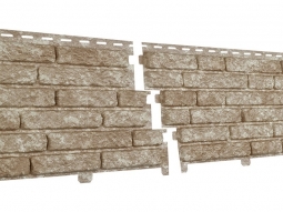 Фасадная панель Ю-Пласт Stone-House Кварцит светло-бежевый