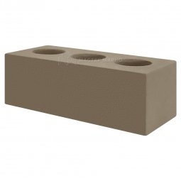 Кирпич лицевой силикатный «Серая Маслина» пустотелый утолщенный