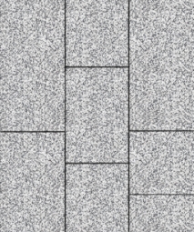 Тротуарная плитка Поревит Трио Мрамор Белый с Черным 60 мм 6 плит