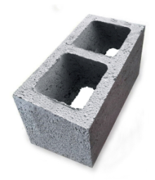 Керамзитоблок вентиляционный двухпустотный 440х220х160 мм М-75