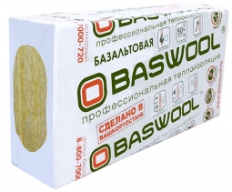 Минераловатный утеплитель Baswool Вент Фасад 80 1200х600х50 мм / 6 шт.
