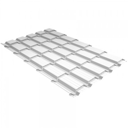 Металлочерепица Quadro Profi Сигнальный белый RAL 9003