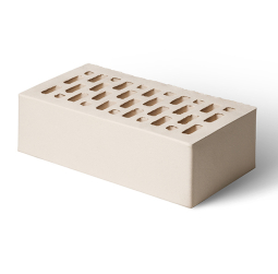 Кирпич лицевой керамический «Белый» пустотелый одинарный