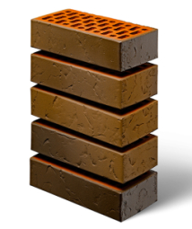 Кирпич лицевой керамический «Флэш-обжиг» «Сланец» пустотелый одинарный