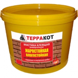 Мастика Терракот жаростойкая 9кг