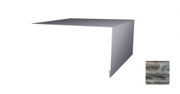 Планка откосная простая Первая Кровельная 50х150 (декоративно-полимерное покрытие) 2м сланец