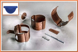 Держатель трубы Nika, на кирпич RAL5005 Синий