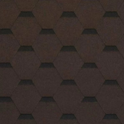 Гибкая черепица Shinglas Сальса каштан