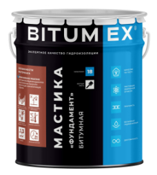 Мастика битумная Bitumex Фундамент, 18кг