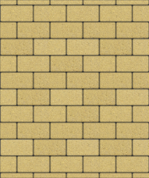 Тротуарная плитка Поревит Прямоугольник Гранит Желтый 200х100х80 мм