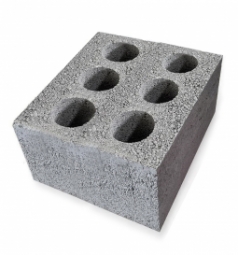 Керамзитоблок пустотелый 390x300x188 мм М-50