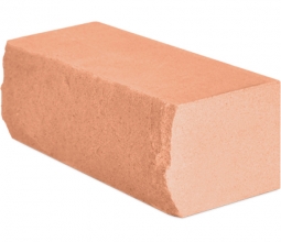 Кирпич лицевой силикатный Оранжевый рустированный полнотелый одинарный