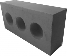 Кирпич рядовой известково-зольный пустотелый одинарный М 75