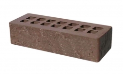 Кирпич лицевой керамический «Темно-коричневый» «Скала» торкретированный пустотелый Евро 0.7НФ