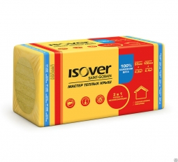 Минераловатный утеплитель Isover Мастер Теплых Крыш 1000х600х100 мм / 4 шт.