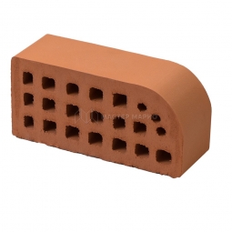 Кирпич фасонный керамический «Абрикос» пустотелый утолщенный профиль Б