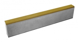 Бордюр тротуарный Берит Желтый 1000х80х200 на белом цементе