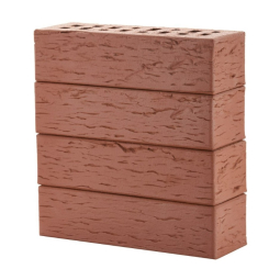 Кирпич клинкерный фасадный «Классика» «Эдинбург» «Береста» темно-красный пустотелый Евро 0,7НФ