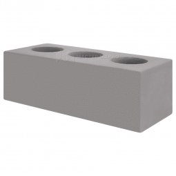 Кирпич лицевой силикатный Серый пустотелый утолщенный