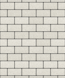 Тротуарная плитка Поревит Прямоугольник Гранит Белый 200х100х60 мм