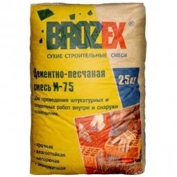 Кладочная смесь Brozex М-75 цементно-песчаная 25 кг