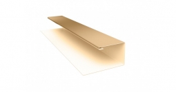 Планка завершающая сложная Первая Кровельная 30х25 (полиэстер) 2м бежевый