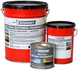 Мастика битумно-полимерная Ecomast металлическое ведро 2 л