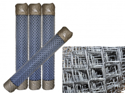 Сетка рабица d=1.6 мм, ячейка 50x50 мм, 1,5х10,0 м черная