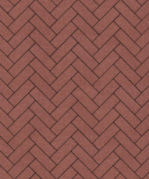 Тротуарная плитка Поревит Паркет Красный 60 мм 180х60 мм