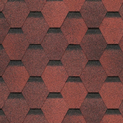 Гибкая черепица Docke Europa Карат красный