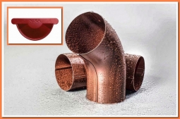 Колено трубы Nika RAL3005 Красное вино