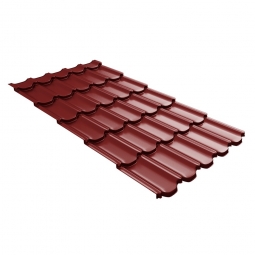 Металлочерепица Kvinta Plus 3D Коричнево-красный RAL 3011