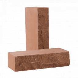 Кирпич лицевой силикатный «Красный» полнотелый одинарный колотый