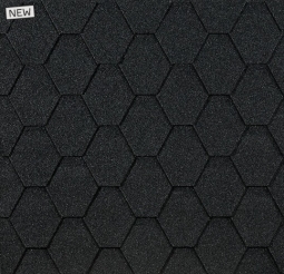 Гибкая черепица Docke Eurasia Шестигранник серый