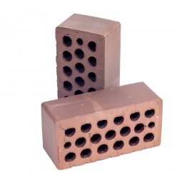 Кирпич лицевой керамический «Коричневый» пустотелый полуторный, утолщенная стенка