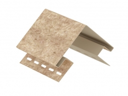 Наружный угол Ю-Пласт Stone-House Кварцит темно-бежевый