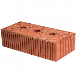 Кирпич рядовой керамический полнотелый одинарный рифленый пустотность 6%