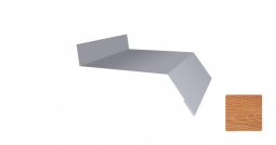 Отлив оконный Первая Кровельная 180 (декоративно-полимерное покрытие) 2м золотой орех