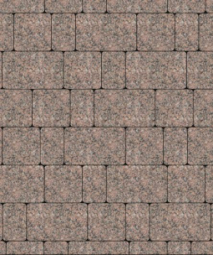 Тротуарная плитка Поревит Старый город Гранит Красный с черным 40 мм 3 плиты