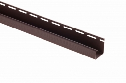 Планка J-trim Альта-Профиль Блокхаус Коричневый 3000