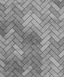 Тротуарная плитка Поревит Паркет Шунгит 60 мм 180х60 мм