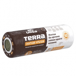 Минераловатный утеплитель Ursa Terra 35QN Скатная крыша 4500х1200х100 мм / 1 шт.