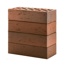 Кирпич лицевой керамический «Красный» «Флеш Ультра Рустик» пустотелый одинарный