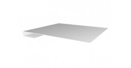 Планка завершающая простая Первая Кровельная (полиэстер) 3м белый