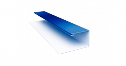 Планка завершающая сложная Первая Кровельная 30х25 (полиэстер) 2м синий