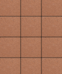 Тротуарная плитка Поревит Квадрат Гранит Оранжевый 300х300х60 мм